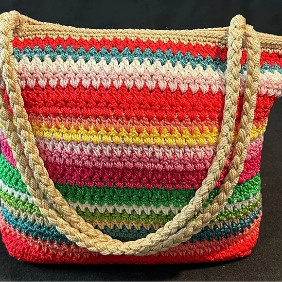 The Sak Multicolor Crochet Tote Bag - Picture 1 of 7